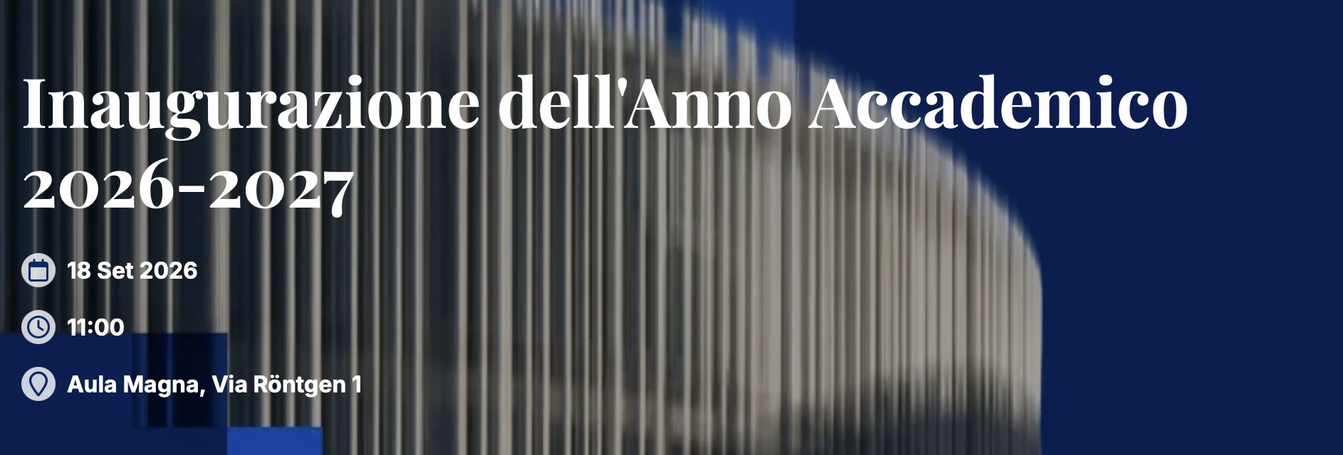 Inaugurazione dell'Anno Accademico 2026-2027 UniBocconi